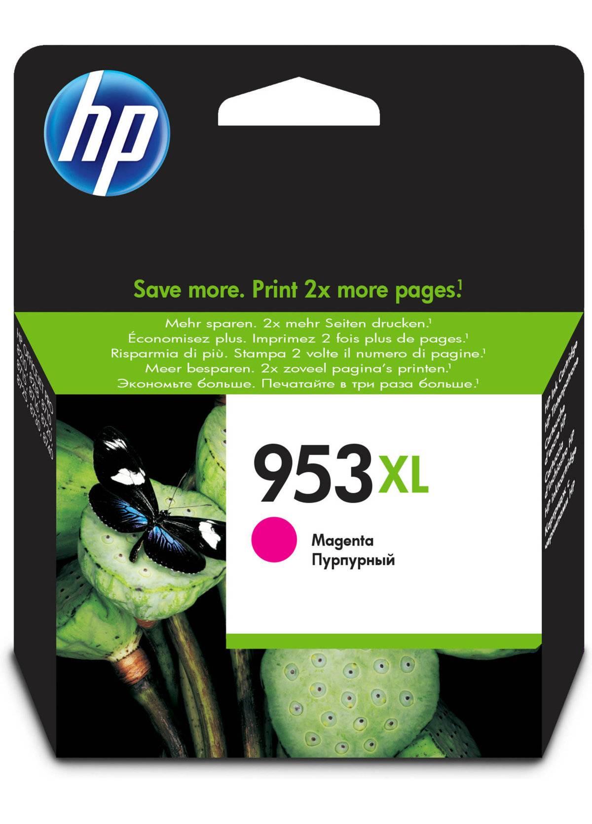 Картридж HP 953XL струйный пурпурный увеличенной емкости (1450 стр)