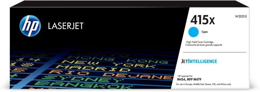 Картридж HP 415X лазерный повышенной емкости голубой (6000 стр)
