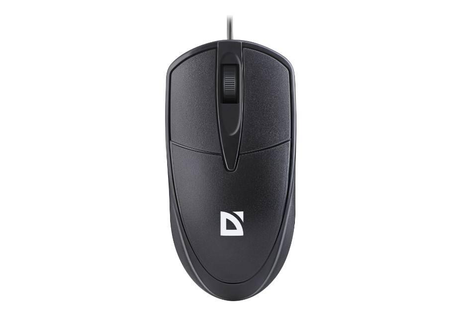 Defender Мышь проводная оптическая Trace MB-989, 3D,1,2м,1000dpi, чёрный.