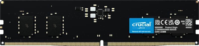 Оперативная память Crucial by Micron 8GB DDR5-5600 UDIMM (CT8G56C46U5) CL46 1.1V, 1 Year Warrаnty OEM