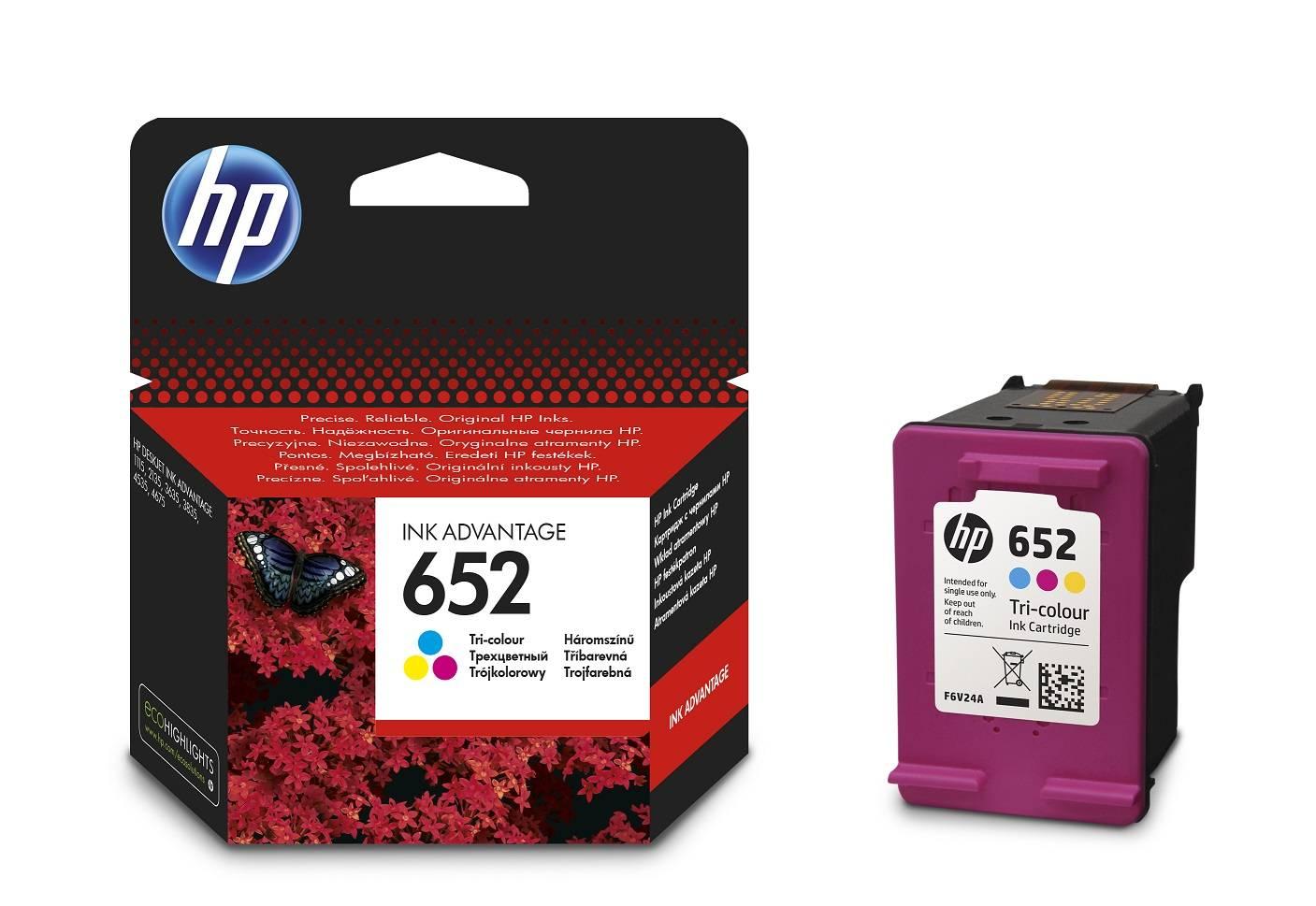 Картридж HP 652 струйный трехцветный (200 стр)