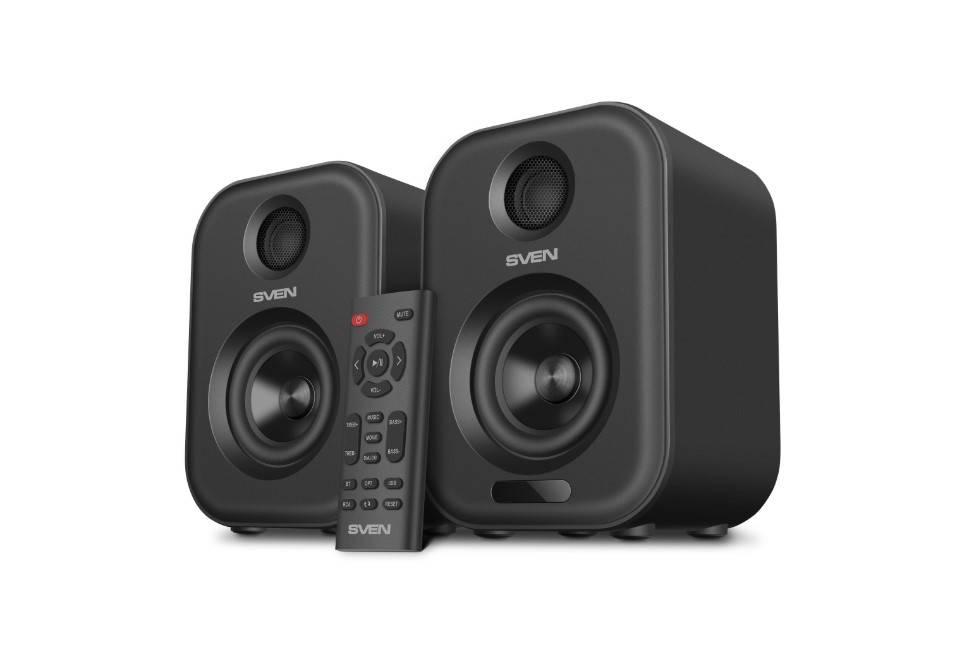 SVEN MC-5, серый (50 Вт, Bluetooth, RCA, OPT, USB, microSD, пульт)  2