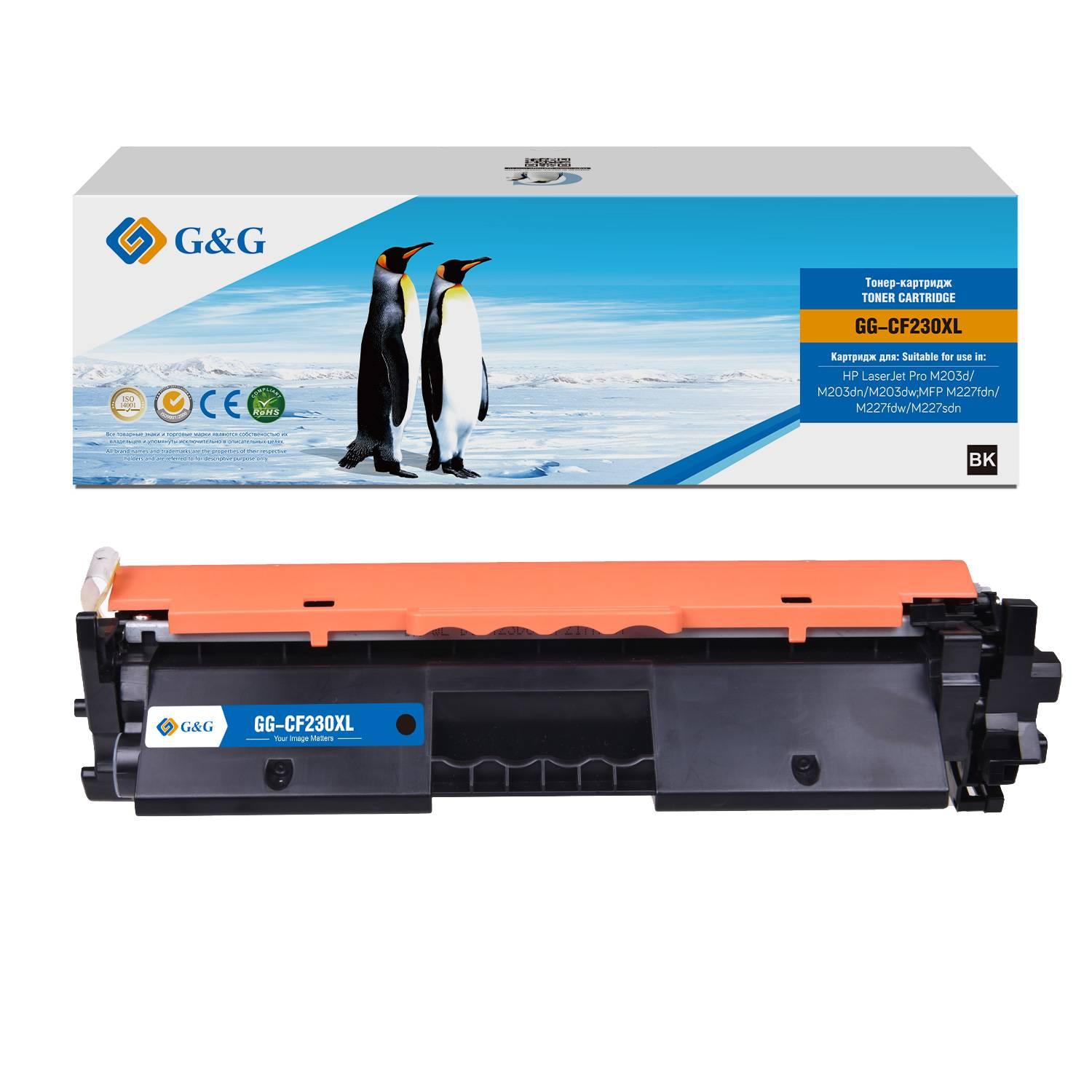 GG-CF230XL G&G  Тонер картридж для HP LaserJet Pro M203d/dn/dw MFP M227fdn/fdw/sdn  (6000стр)
