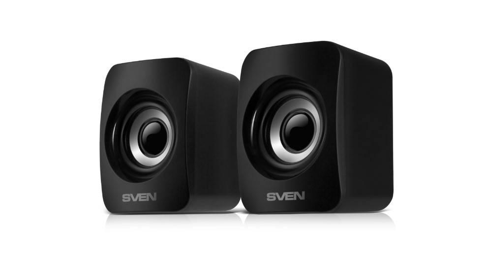 SVEN 130, чёрный, USB, акустическая система 2.0, мощность 2x3 Вт(RMS)