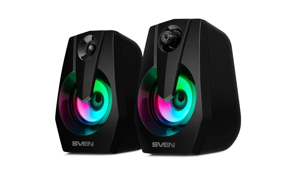 SVEN 370, черный (6 Вт, питание USB, подсветка)  2