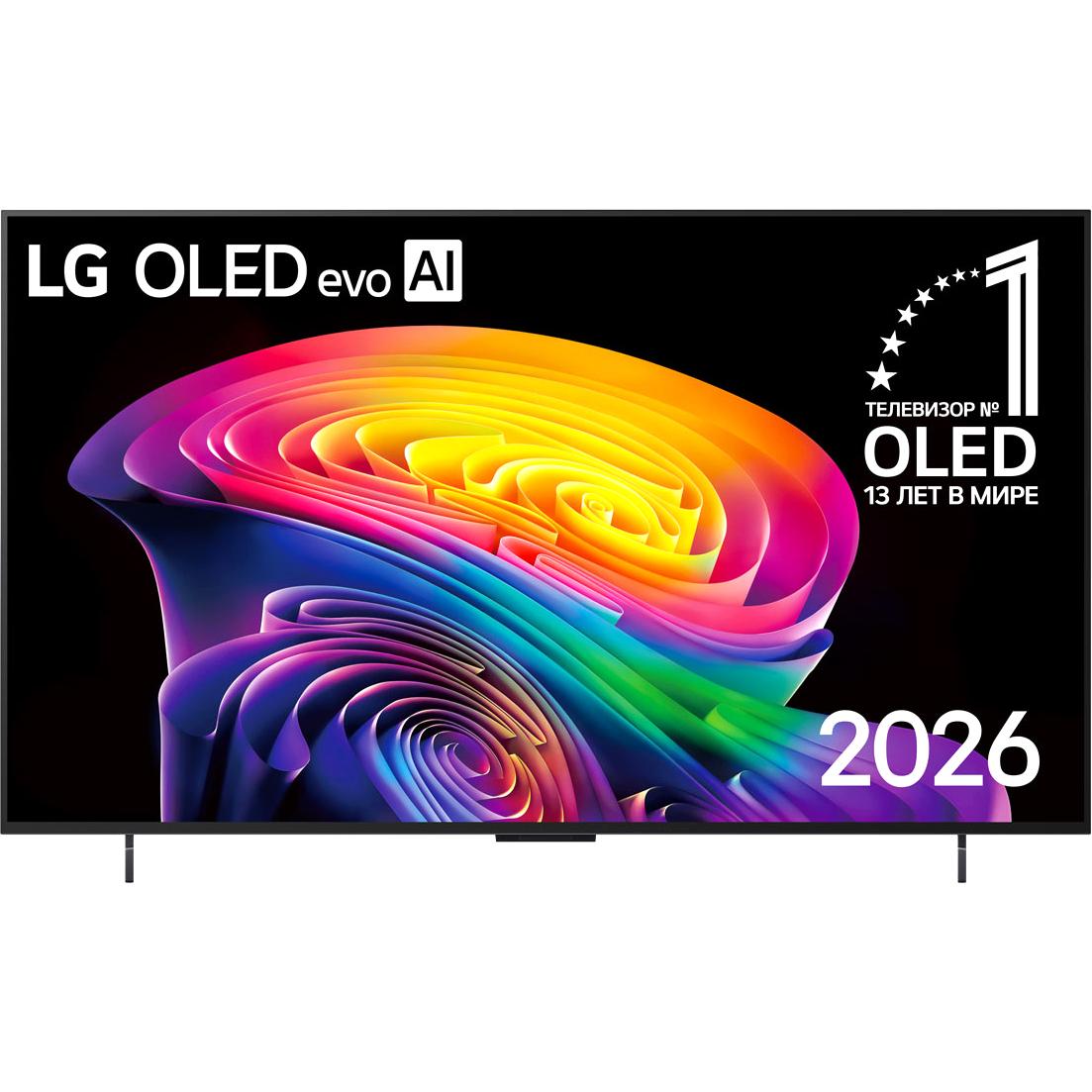 Телевизор 42'' LG/ 42'' OLED, Ultra HD, Smart TV(WebOS 26), Wi-Fi 6, Bluetooth v 5.3, MR NFC, 120Hz Native (VRR 165Hz), 2.0ch 20Вт, 4хHDMI, 2хUSB, 2 Pole, черный металл, 2026