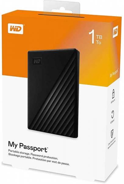 Внешний жесткий диск 1TB Western Digital WDBYVG0010BBK-WESN,My Passport 2.5", USB 3.0, Черный