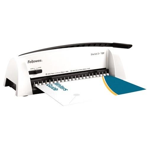 Fellowes Переплетчик STARLET 2+ FS-5227901  {перфорирует до 12 листов, сшивает - 120 листов}