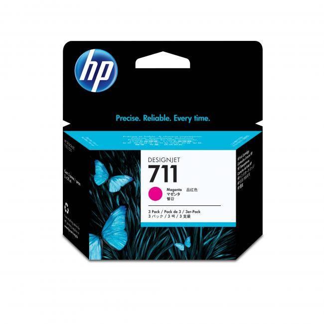 Картридж HP 711 струйный пурпурный упаковка 3 шт (3*29 мл)