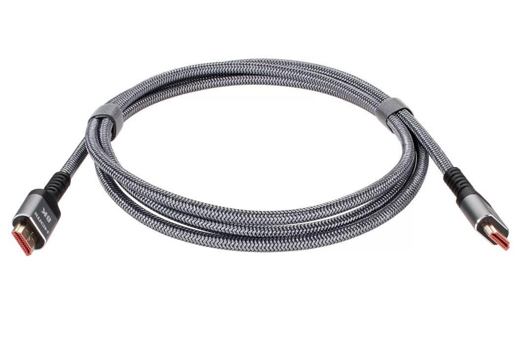 Кабель HDMI 19M/M,ver. 2.1 8KX60Hz (Econom) оплетка 2m iOpen <ACG859A-2.0>