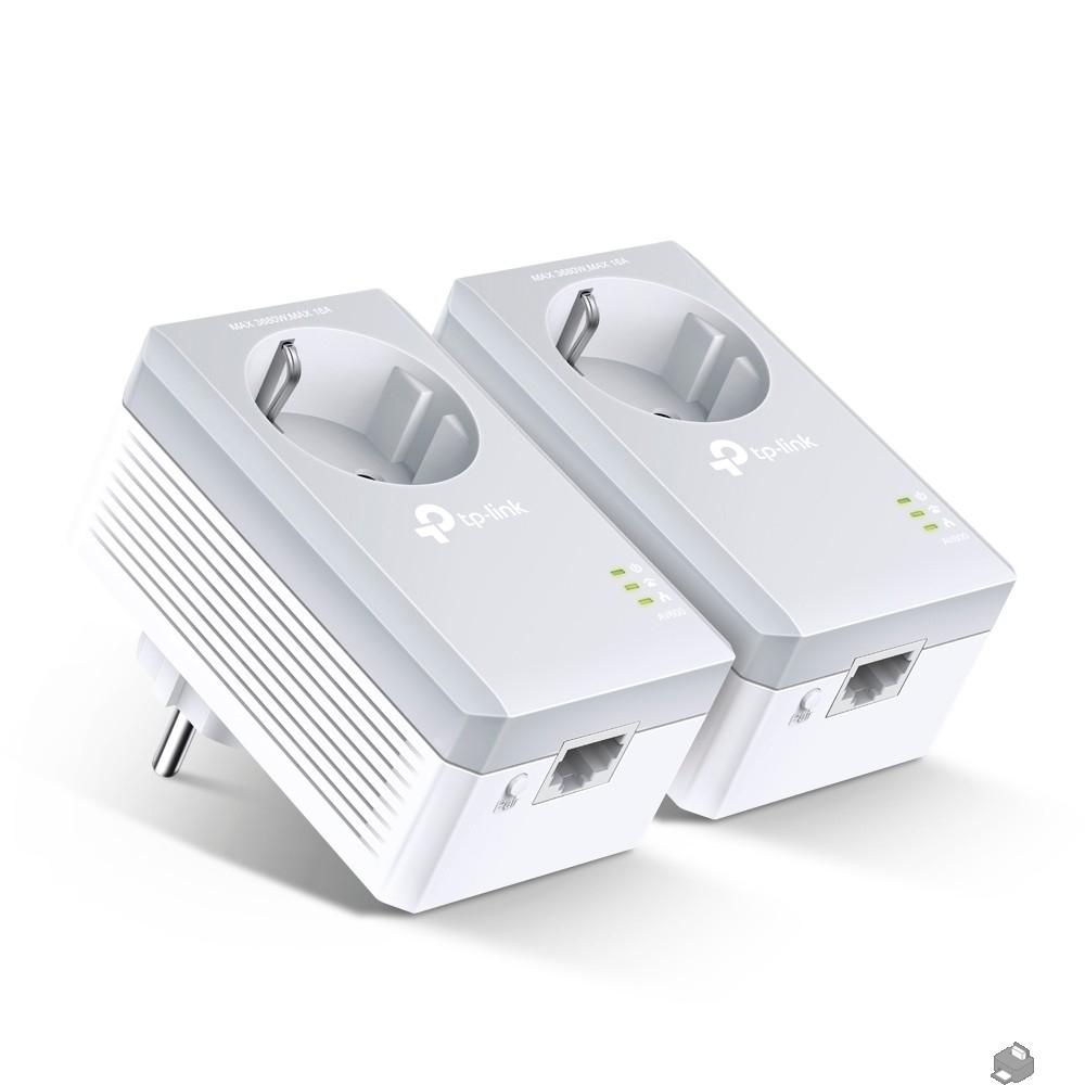 TP-Link TL-PA4010P KIT AV600 Комплект адаптеров Powerline со встроенной розеткой
