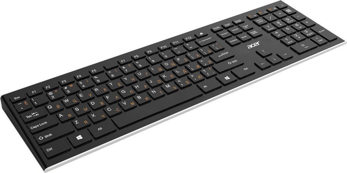 Acer OKR010 [ZL.KBDEE.003] Wireless keyboard USB slim Multimedia black 