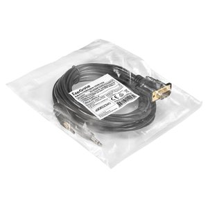 Exegate EX294720RUS Кабель-переходник HDMI-VGA ExeGate EX-HDMIM-VGAM-3.5JackS-3.0 (19M/15M+3.5mm Jack M, 3м) Преобразователь цифрового HDMI сигнала в VGA видео и стерео-аудио