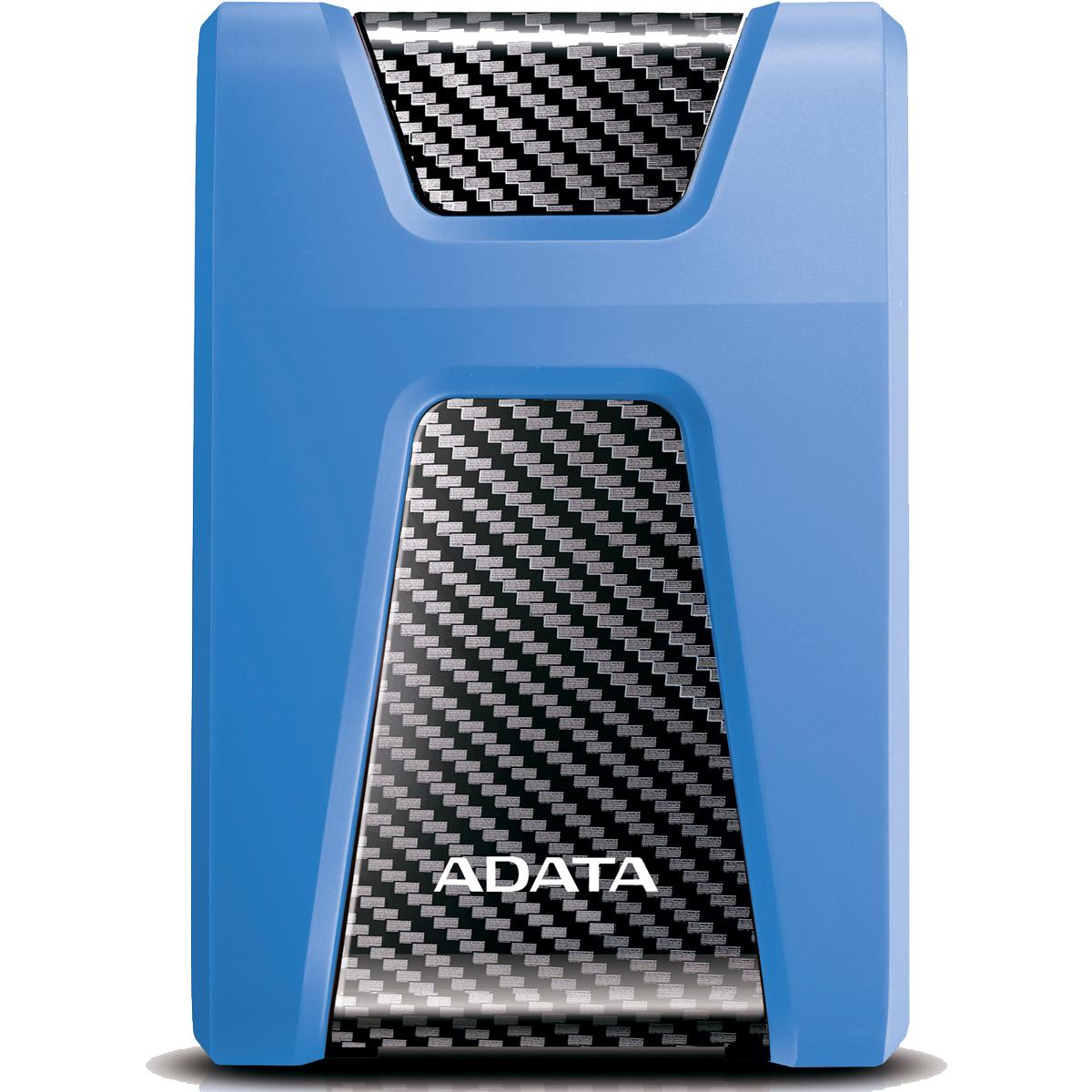 Внешний жесткий диск/ Portable HDD 1TB ADATA HD650 (Blue), Silicone, USB 3.2 Gen1, 121x81x21mm, 201g /3 года/, AHD650-1TU31-CBL