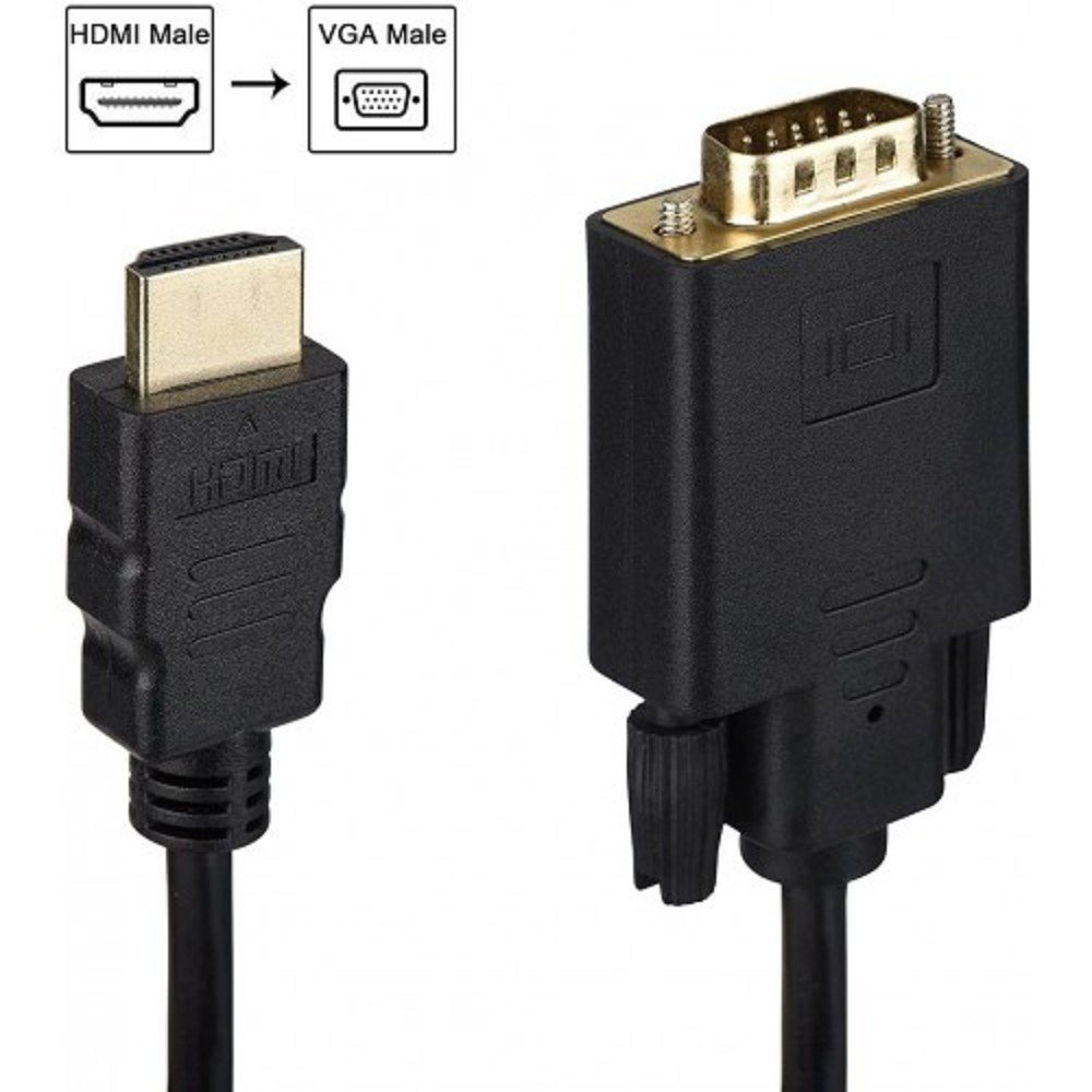 KS-is KS-441 Кабель HDMI M VGA M full (с чипом) черно-черный 1.8м