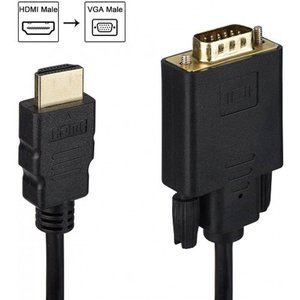 KS-is KS-441 Кабель HDMI M VGA M full (с чипом) черно-черный 1.8м