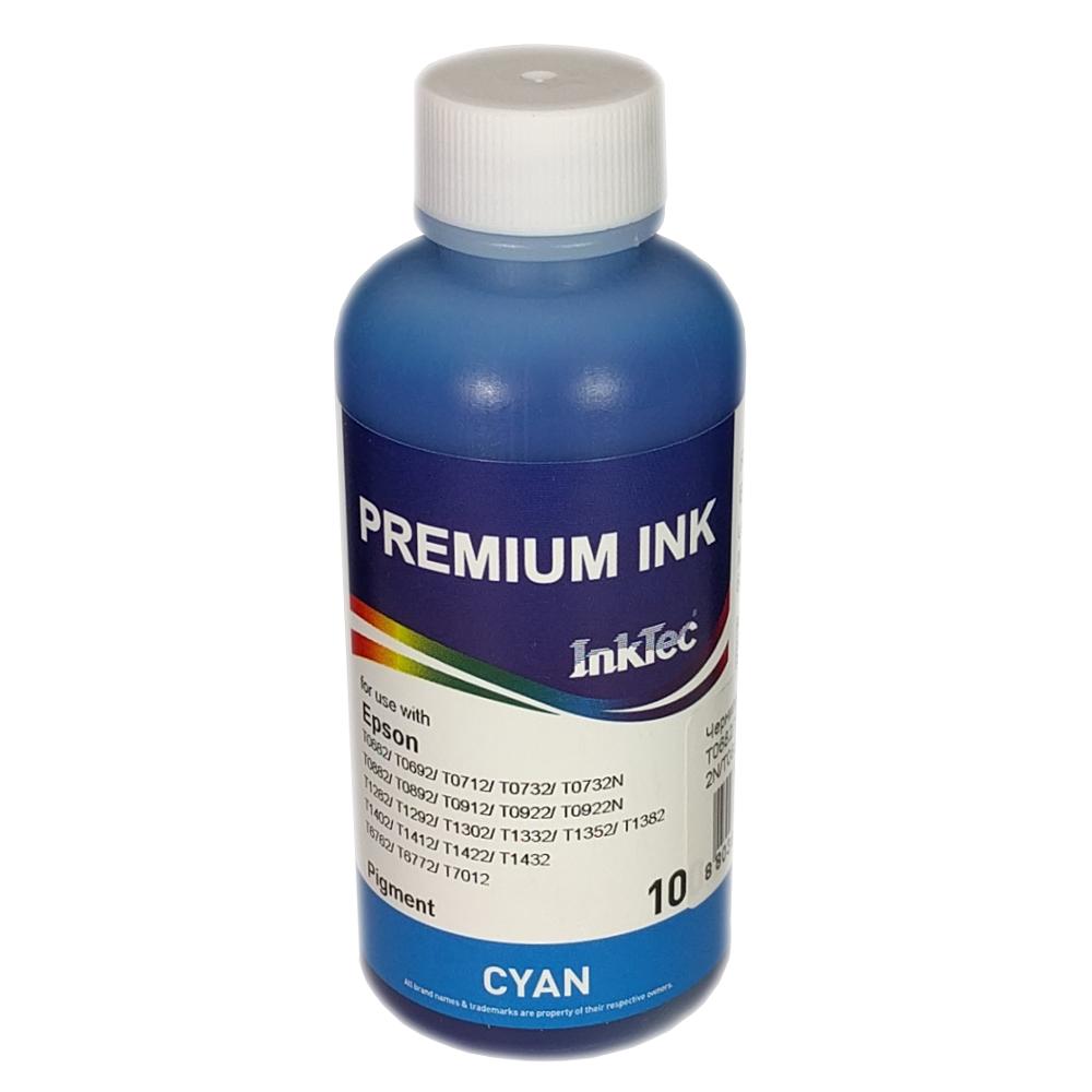 Чернила InkTec (E0013) для Epson Stylus SX425/T26/TX419, Пигм., C, 0,1 л. (ориг.фасовка), E0013-100MC