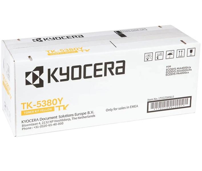 Тонер Kyocera Тонер-картридж TK-5380Y для ECOSYS MA4000cifx/MA4000cix/PA4000cx жёлтый (10000 стр.), 1T02Z0ANL0