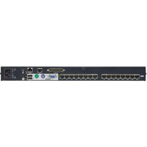 Переключатель KVM,  1 local user PS2+VGA+1 IP user => 16 cpu (PS2/USB/Sun+VGA)/RS232, без шнуров KH1516AI/KH1516AI-AX-G/ Cat 5 High-Density KVM over the NET.