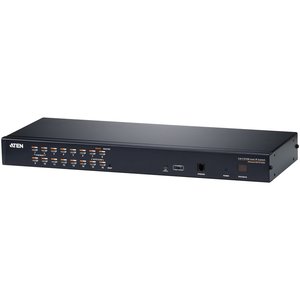 Переключатель KVM,  1 local user PS2+VGA+1 IP user => 16 cpu (PS2/USB/Sun+VGA)/RS232, без шнуров KH1516AI/KH1516AI-AX-G/ Cat 5 High-Density KVM over the NET.