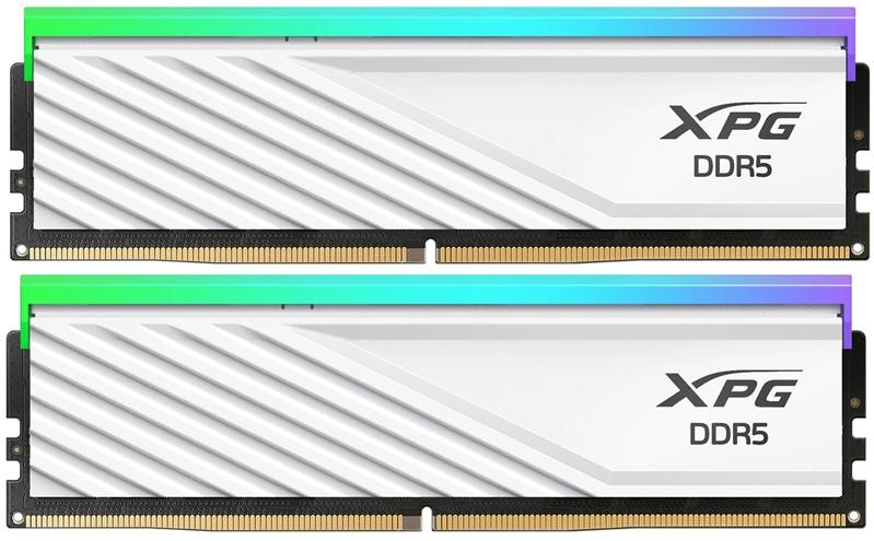 Оперативная память ADATA LANCER BLADE RGB DDR5 DIMM 32GB 6000MHz 2*16GB 30-40-40 1.35V WHITE DUAL TRAY, AX5U6000C3016G-DTLABRWH
