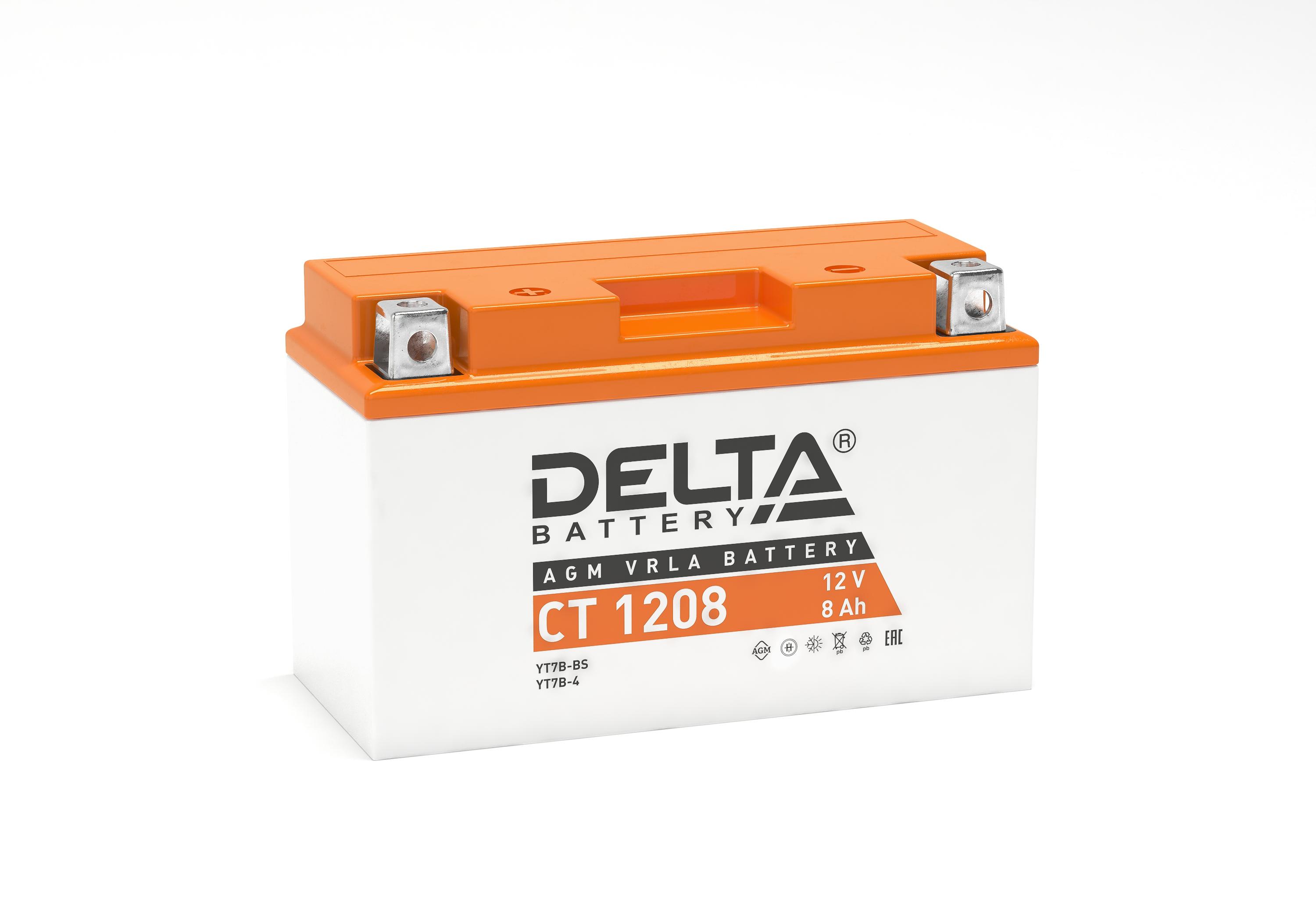 Аккумуляторная батарея DELTA BATTERY CT 1208, 3401010030006