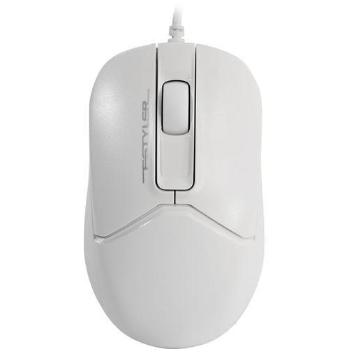 Мышь A4Tech Fstyler FM12S белый оптическая (1200dpi) silent USB (3but), FM12S  WHITE