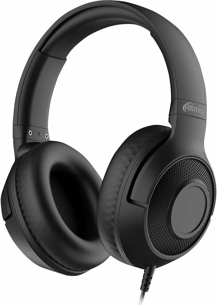 RITMIX RH-544 Black {Наушники. 40 мм, 20-20000 Гц, 32 Ом, 99 дБ ± 3 дБ, 3.5мм, 2м}