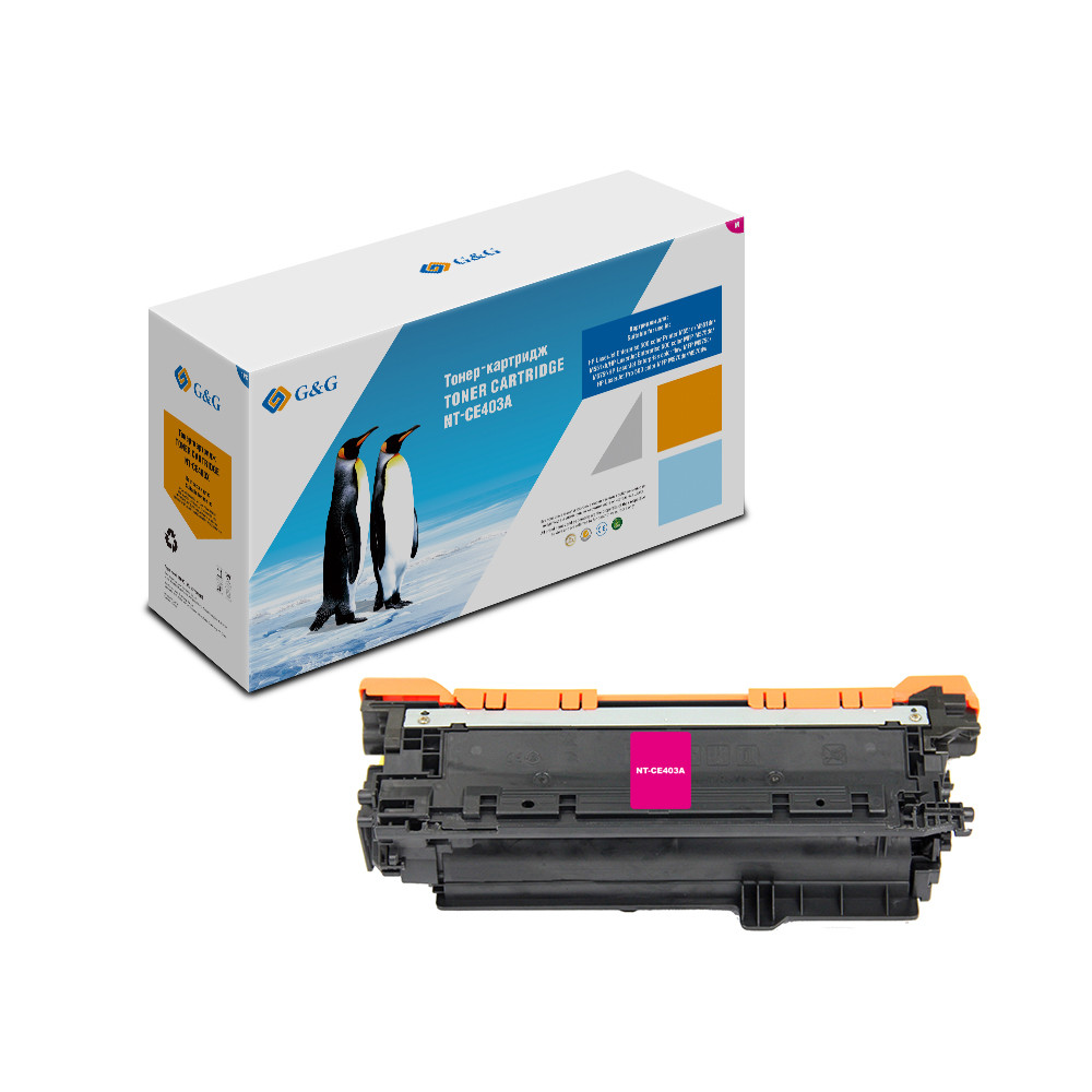 GG-CE403A G&G Тонер-картридж пурпурный для HP LaserJet Enterprise 500 color M551 (6000стр)