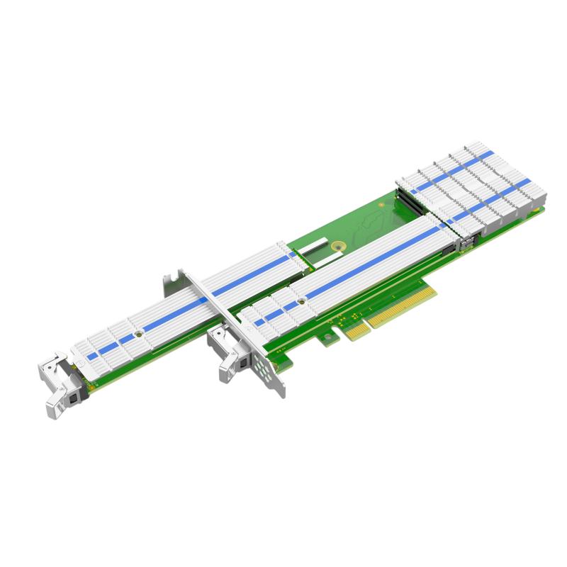 Адаптер для SSD/ PCle3.0 x8 2*M.2 NVMe Raid Adapter, LRSV9310-2ER