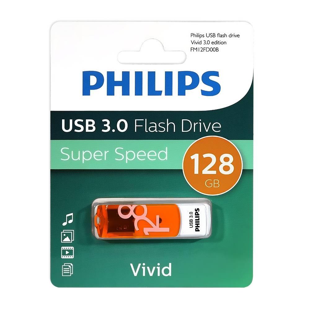 Флеш накопитель 128GB PHILIPS VIVID3.0 128GB, USB 3.0, FM12FD00B/97
