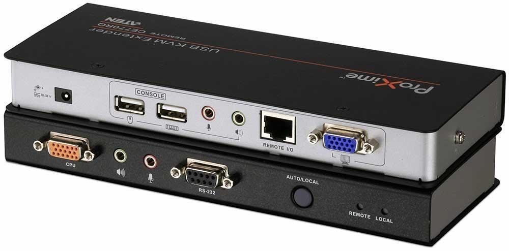 Удлинитель консоли (клав./мышь USB+мон.+аудио+RS232) на 200м/ USB KVM EXTENDER W/1.8M W/230V ADP, CE770