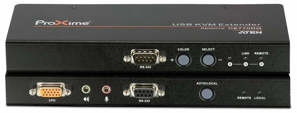 Удлинитель консоли (клав./мышь USB+мон.+аудио+RS232) на 200м/ USB KVM EXTENDER W/1.8M W/230V ADP, CE770