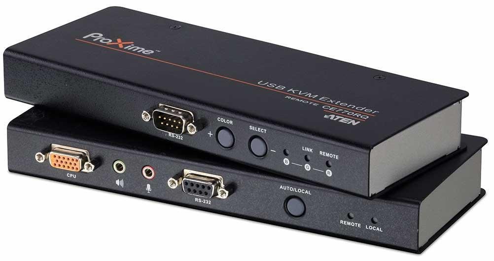 Удлинитель консоли (клав./мышь USB+мон.+аудио+RS232) на 200м/ USB KVM EXTENDER W/1.8M W/230V ADP, CE770