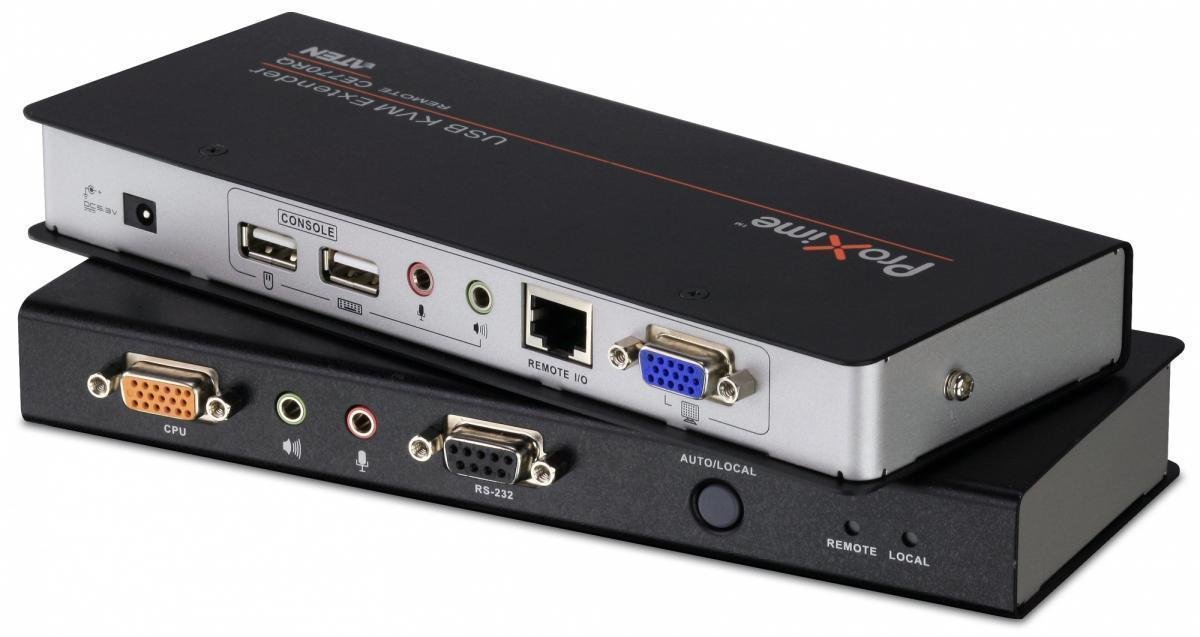 Удлинитель консоли (клав./мышь USB+мон.+аудио+RS232) на 200м/ USB KVM EXTENDER W/1.8M W/230V ADP, CE770