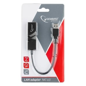 Gembird NIC-U3 Сетевой адаптер Ethernet USB 3.0 - Fast Ethernet adapter