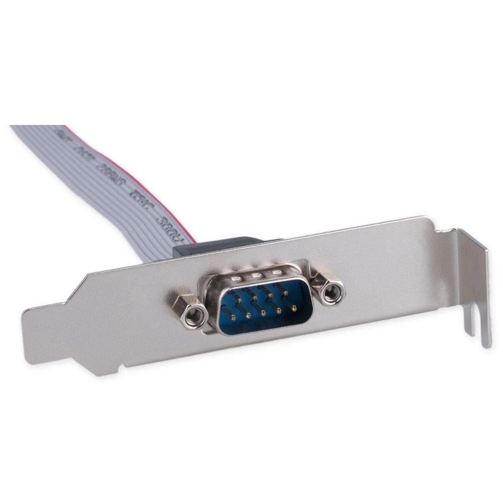 Cablexpert Планка на заднюю панель низкопрофильная, 1 порт COM/RS-232/DB9-M (CCDB9RECEPTACLE-LP)