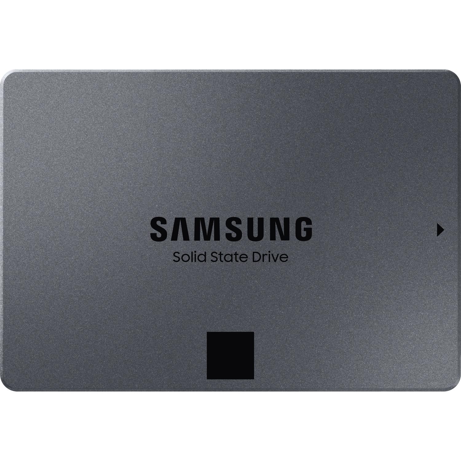 Твердотельные накопители/ Samsung SSD 870 QVO, 8000GB, 2.5" 7mm, SATA3, 4-bit MLC, R/W 560/530MB/s, IOPs 98 000/88 000, TBW 2880, DWPD 0.33 (12 мес.), MZ-77Q8T0BW