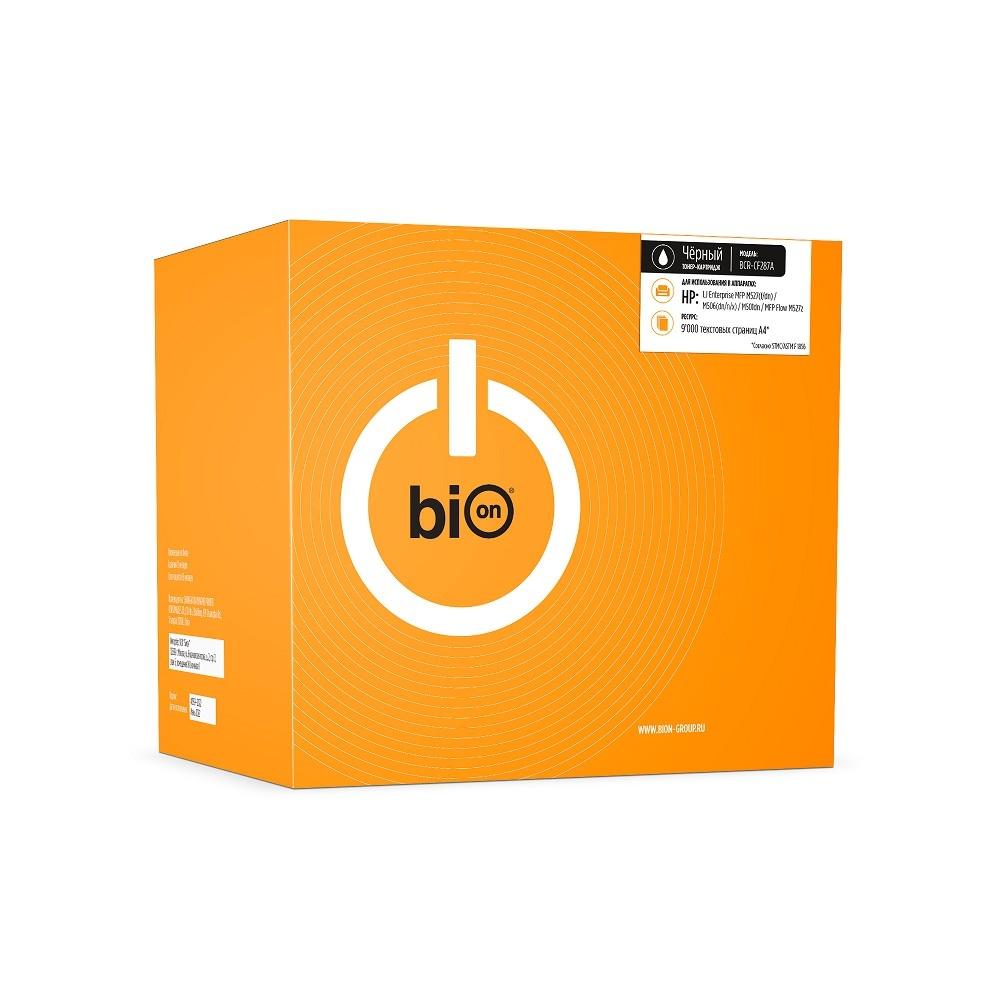 Bion BCR-CF287A Картридж для HP LaserJet E52545/M506/M527, LaserJet Enterprise M506/M527, LaserJet Flow E52545/M527, LaserJet Pro M501 (9000  стр.), Черный, с чипом