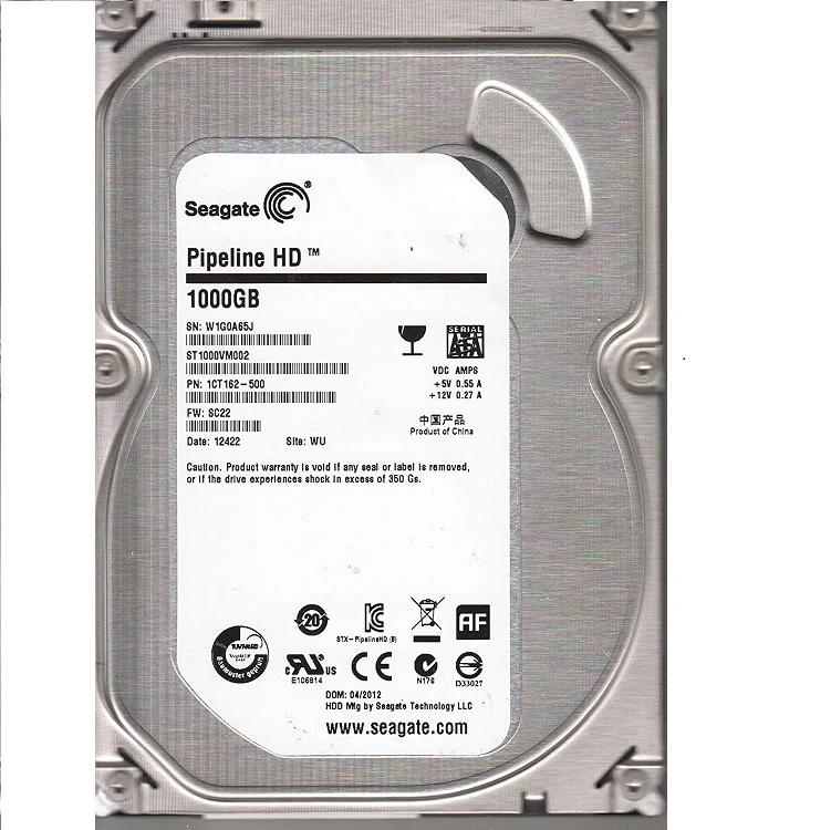 Жесткий диск/ HDD Seagate SATA3 1Tb Pipeline HD 5900 RPM 64Mb 1 year warranty (replacement WD10EZRZ, WD11PURZ, WD10PURZ, ST1000VX013, ST1000DM010, WD10EURX), ST1000VM002
