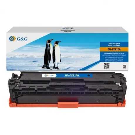 Картридж G&G, аналог HP CF210A/131A/ Canon 131BK/731BK/331BK черный 1.6k с чипом, NT-PH210BK-JJ-V1.1-S1