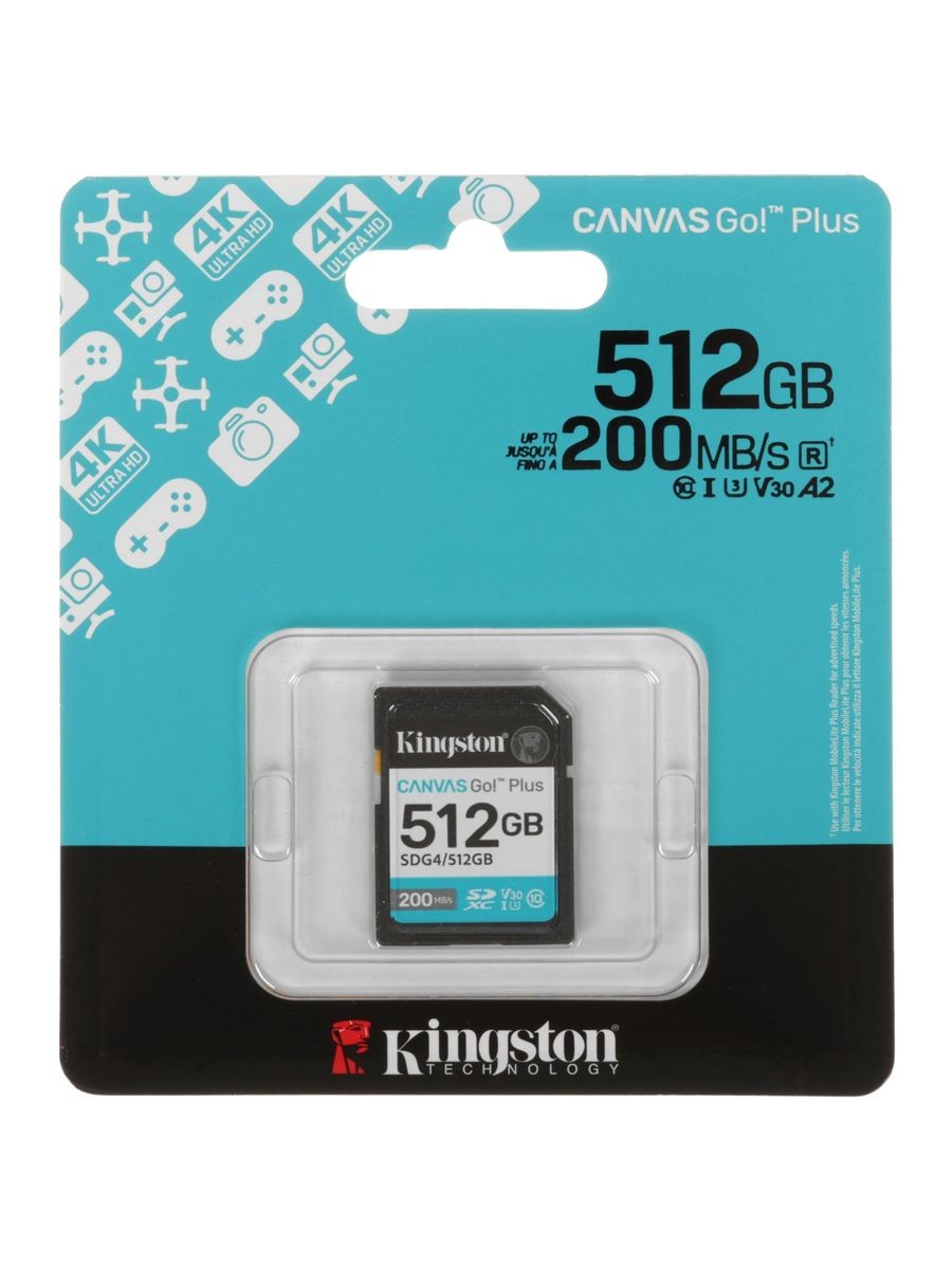 Micro SecureDigital 512GB Kingston SDG4/512GB 