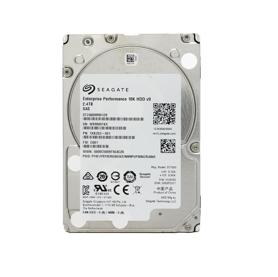 Жесткий диск/ HDD Seagate SAS 2.4Tb 2.5" Enterprise Performance 10K 12Gb/s 256Mb OFFICIAL RECERTIFIED 1 year warranty, ST2400MM0129