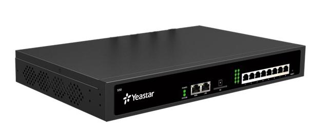 АТС YEASTAR IP-АТС на 50 абонентов и 25 одновременных вызовов, позволяет подключать аналоговые линии/телефоны, линии BRI и GSM-линию посредством дополнительных модулей, поддерживает протоколы MFC R2, SS7,, S50