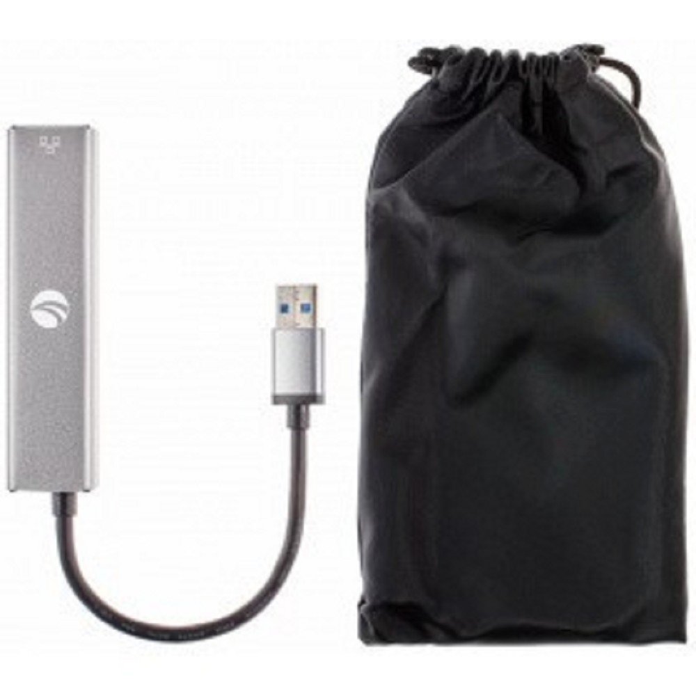 VCOM DH312A Переходник USB 3.0 -->RJ-45 1000Mbps+3 USB3.0, Aluminum Shell, 0.2м VCOM <DH312A>[4895182246843]