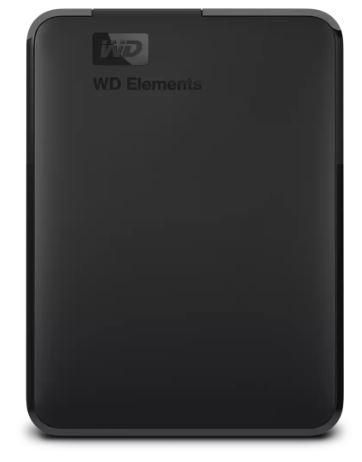 Внешний жесткий диск 1TB Western Digital WDBMTM0010BBK-EEUE Elements Portable, 2.5", USB 3.2 Gen 1, Черный, WDBHHG0010BBK-EESN