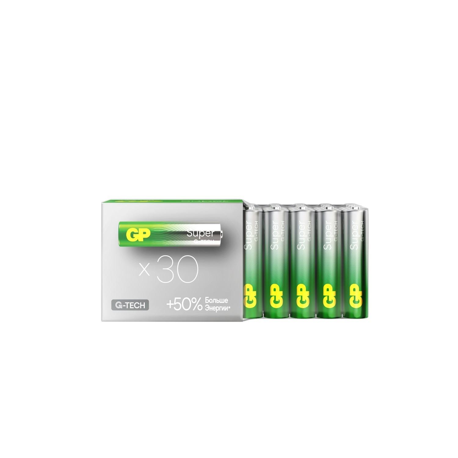 GP 24AA21-2CRSWC30 180/720 Super Alkaline G-Tech (30 шт. в уп-ке) , 4891199227370_1