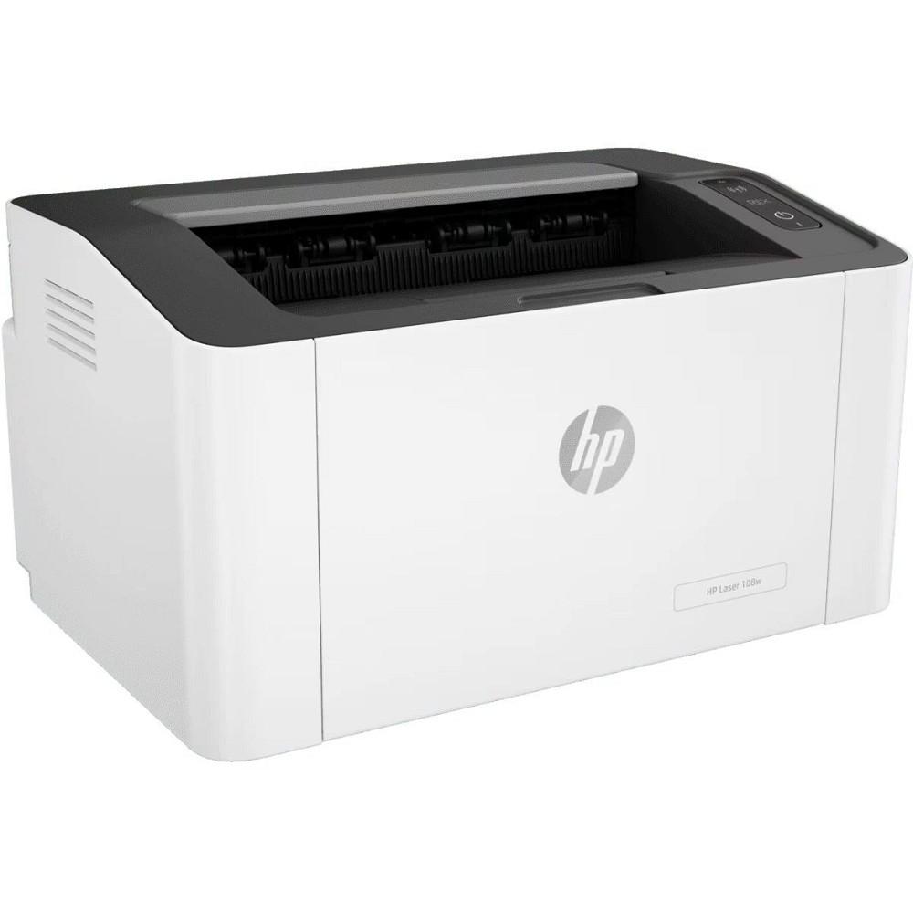 HP Laser 108w (4ZB80A) {A4, 1200dpi, 20ppm, 64Mb, USB 2.0, Wi-Fi, AirPrint, HPSmart} 