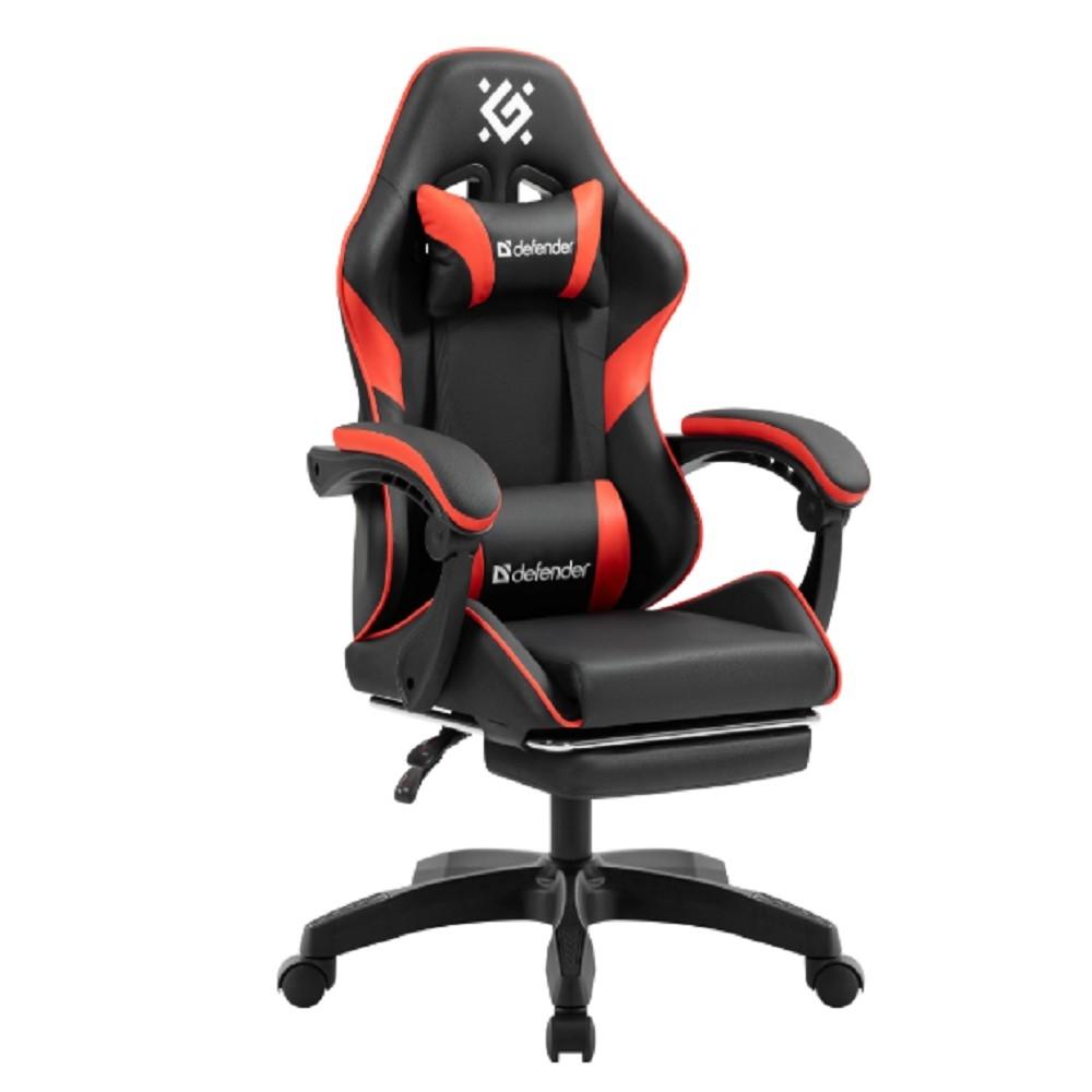 Игровое кресло Serenity Черн/красн,класс 2,PU,подножка DEFENDER, 64807
