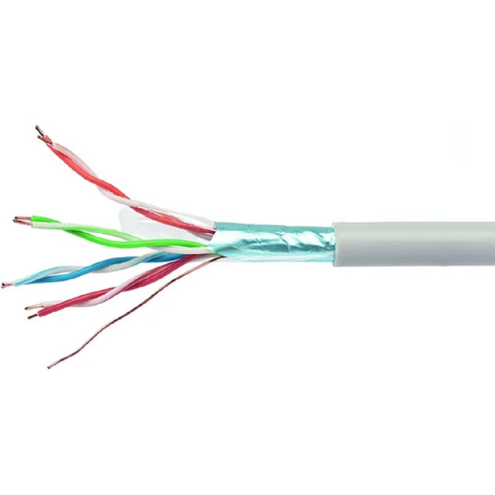 Cablexpert [FPC-5004E-SOL/100] Кабель FTP 5e, 4 пары, 0.48мм, CAA, 100м серый 
